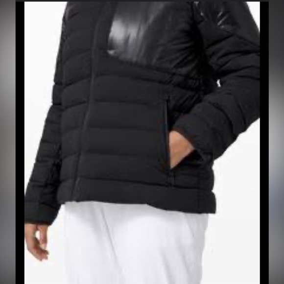 lululemon wunder puff athletica black goose down Black Puffer Jacket - Picture 7 of 9